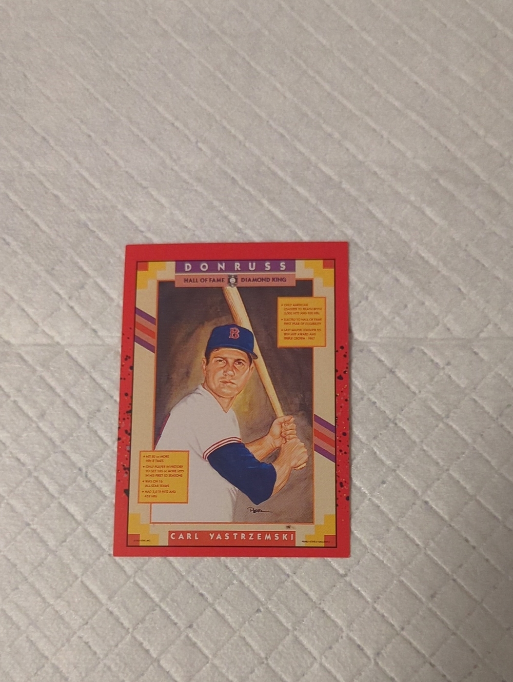 Russ Red Donruss Baseball Card
